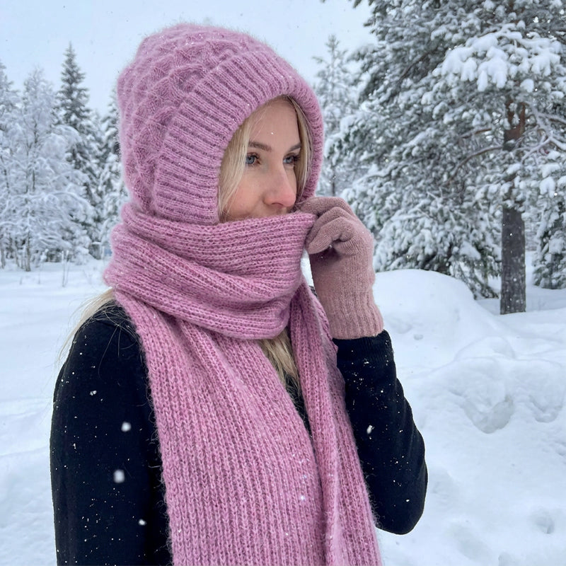 🌨️🧣 Écharpe à capuche | Bonnet, capuche et tour de cou 3-en-1 – Un maximum de chaleur pour les journées froides ✨
