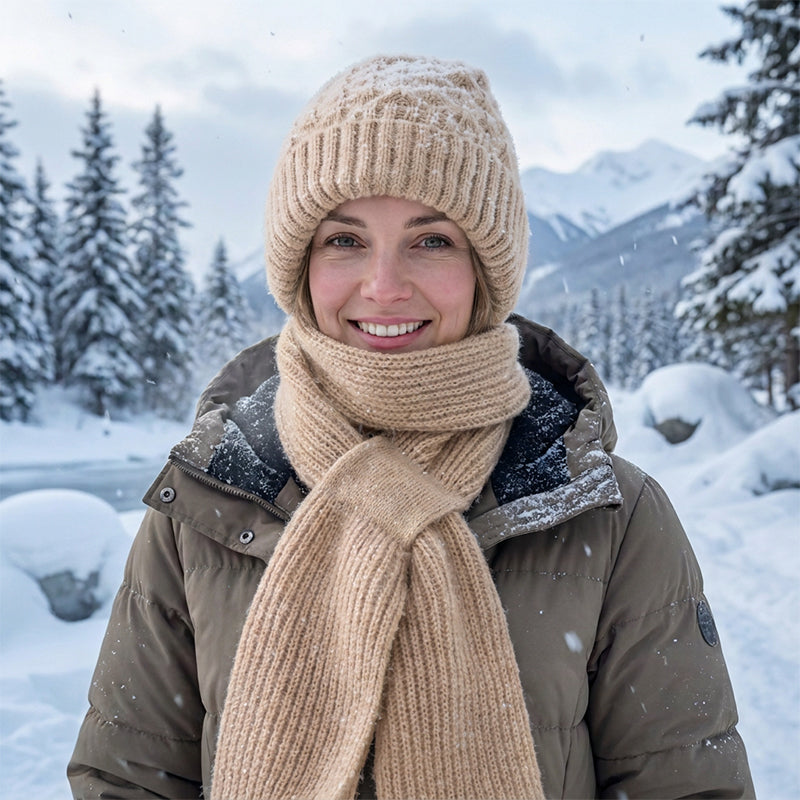 🌨️🧣 Écharpe à capuche | Bonnet, capuche et tour de cou 3-en-1 – Un maximum de chaleur pour les journées froides ✨