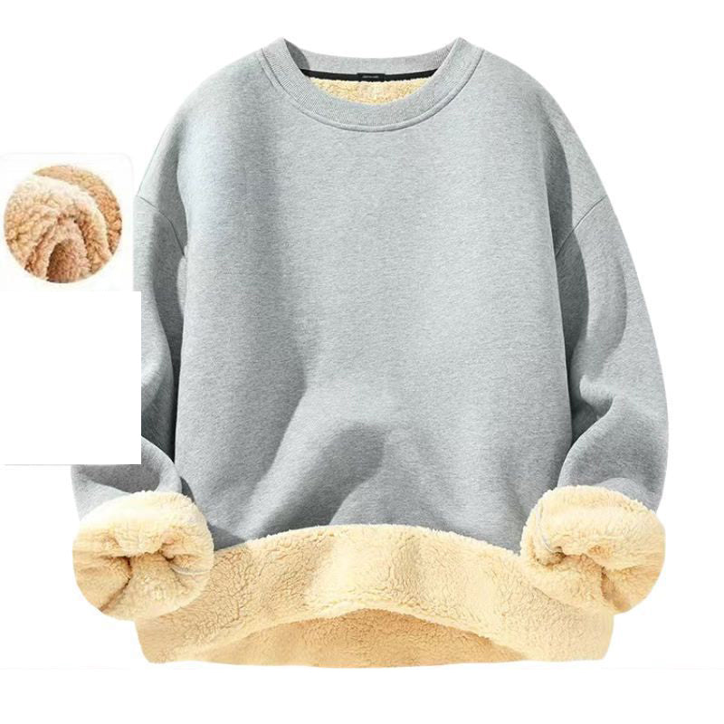 ✨ Sweatshirt homme col rond doublé polaire — chaud, coupe décontractée, M-3XL 👕