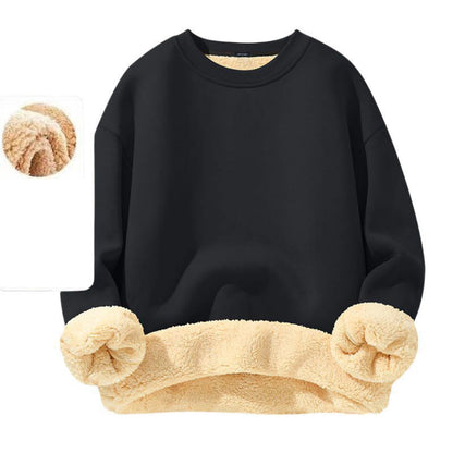 ✨ Sweatshirt homme col rond doublé polaire — chaud, coupe décontractée, M-3XL 👕