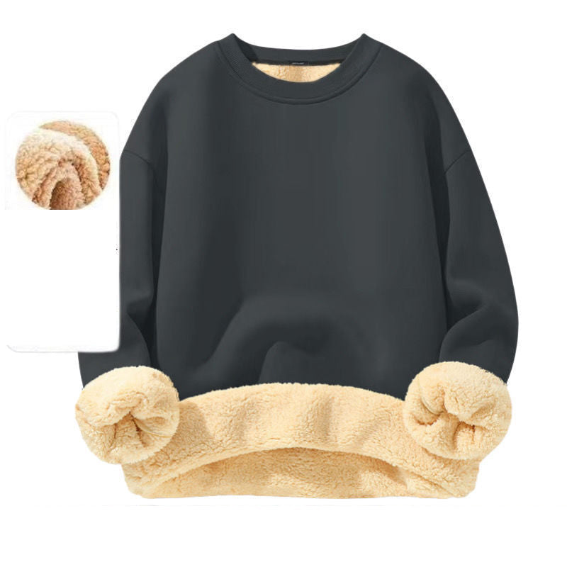 ✨ Sweatshirt homme col rond doublé polaire — chaud, coupe décontractée, M-3XL 👕