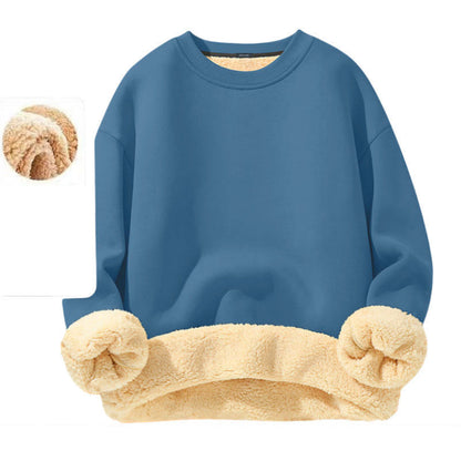 ✨ Sweatshirt homme col rond doublé polaire — chaud, coupe décontractée, M-3XL 👕