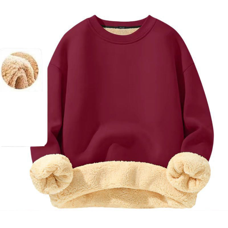 ✨ Sweatshirt homme col rond doublé polaire — chaud, coupe décontractée, M-3XL 👕