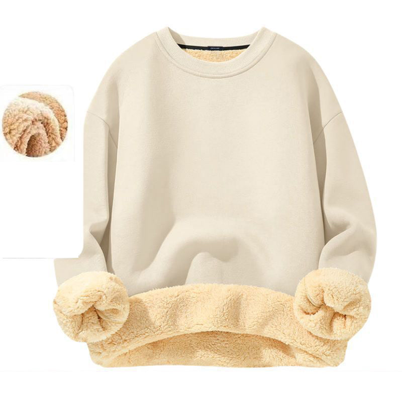 ✨ Sweatshirt homme col rond doublé polaire — chaud, coupe décontractée, M-3XL 👕