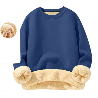 ✨ Sweatshirt homme col rond doublé polaire — chaud, coupe décontractée, M-3XL 👕