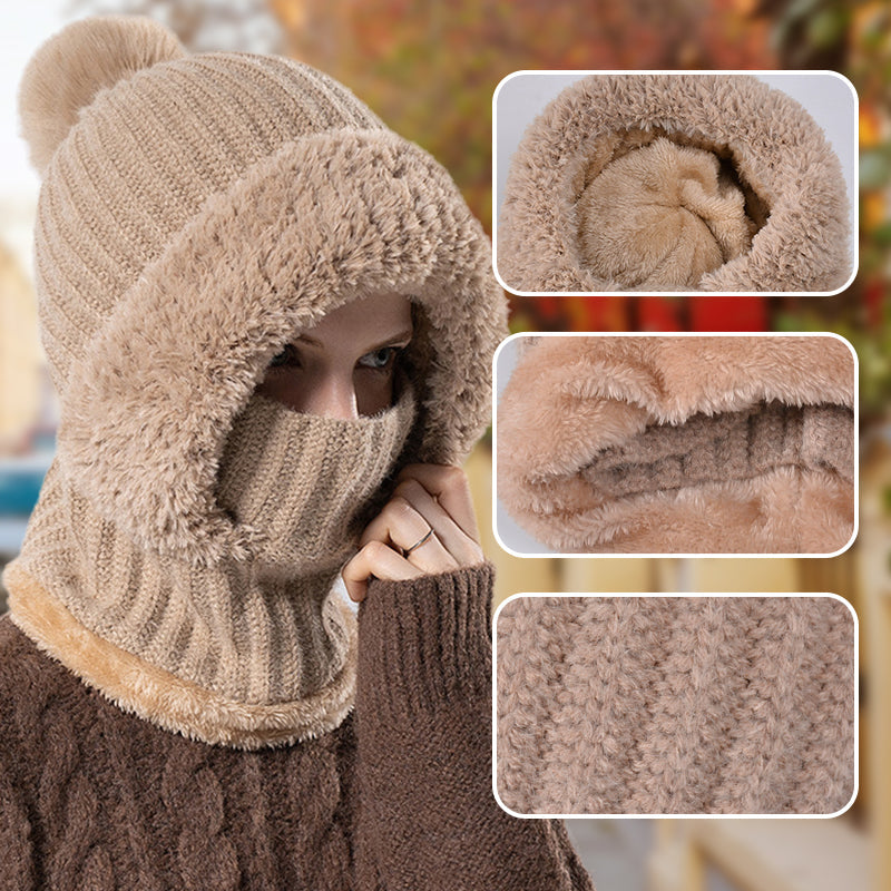 🎁Promotion spéciale : -50 % DE RÉDUCTION👒Bonnet Écharpe et Masque 3-en-1 Tricoté d'Hiver pour Femmes