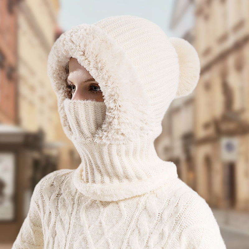 🎁Promotion spéciale : -50 % DE RÉDUCTION👒Bonnet Écharpe et Masque 3-en-1 Tricoté d'Hiver pour Femmes