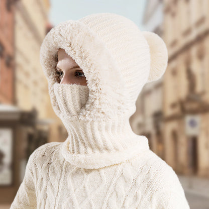 🎁Promotion spéciale : -50 % DE RÉDUCTION👒Bonnet Écharpe et Masque 3-en-1 Tricoté d'Hiver pour Femmes