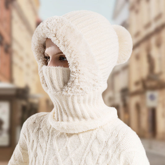 🎁Promotion spéciale : -50 % DE RÉDUCTION👒Bonnet Écharpe et Masque 3-en-1 Tricoté d'Hiver pour Femmes