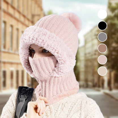 🎁Promotion spéciale : -50 % DE RÉDUCTION👒Bonnet Écharpe et Masque 3-en-1 Tricoté d'Hiver pour Femmes