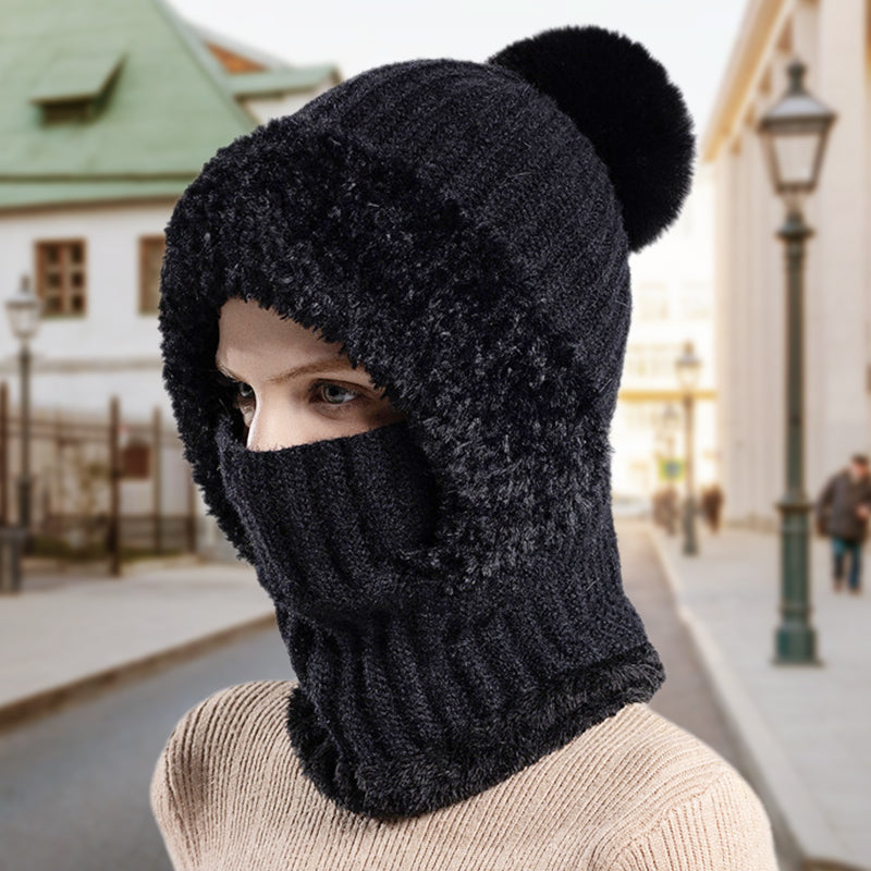 🎁Promotion spéciale : -50 % DE RÉDUCTION👒Bonnet Écharpe et Masque 3-en-1 Tricoté d'Hiver pour Femmes
