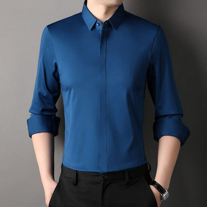 Chemise Habillée Extensible Infroissable pour Hommes