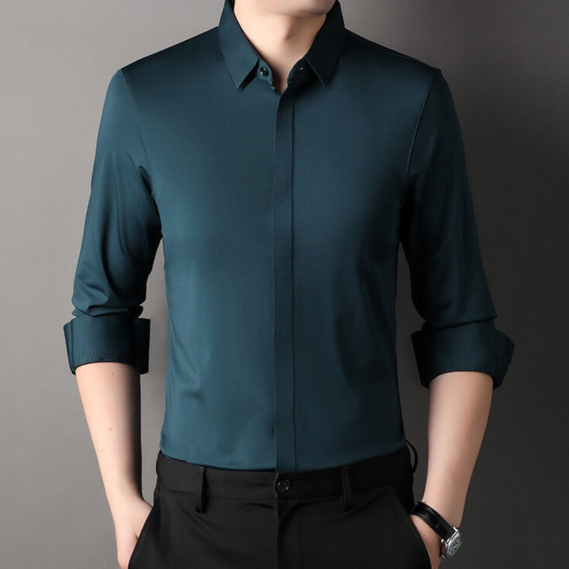 Chemise Habillée Extensible Infroissable pour Hommes