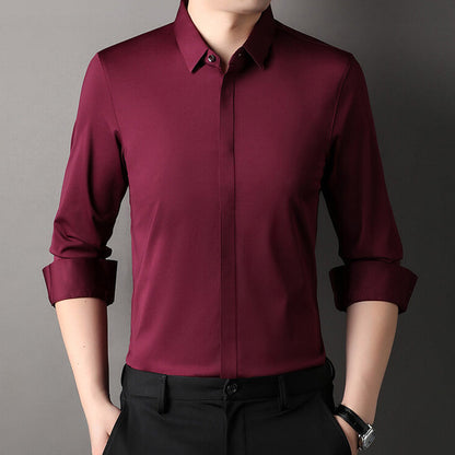 Chemise Habillée Extensible Infroissable pour Hommes