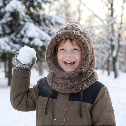 💖Soldes ! Prix cassés💖Cagoule de cyclisme thermique et coupe-vent pour enfants