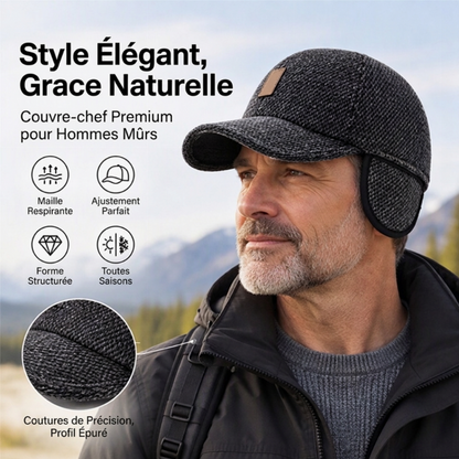 🧢Casquette de baseball chaude pour homme avec protège-oreilles