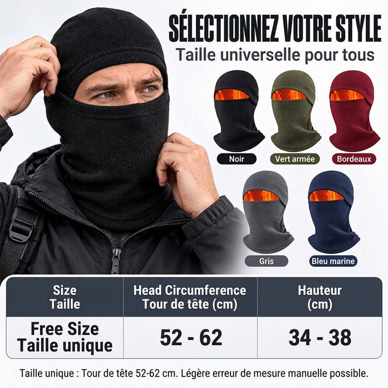 ✨ Cagoule de cyclisme pour l’hiver : thermique, coupe-vent et facile à porter 🚴